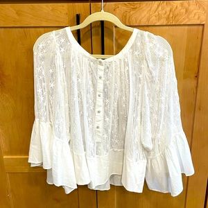 Stunning white sheer top